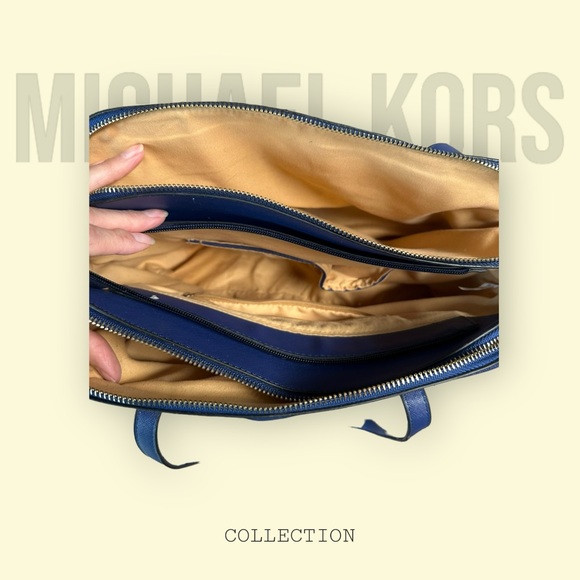 Michael Kors Blue Epi Handbag - Picture 12 of 16